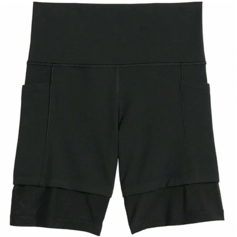 Athleta Mesh Me Up 8” Bike Short Black - Size Small